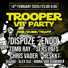 Chris Vader Hybrid Trap/Halfstep/Future Beats/DnB Live @ Trooper VB Party @ One One, Riga 14-02-2020