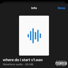 where do i start (Prod. by Momo Ward)