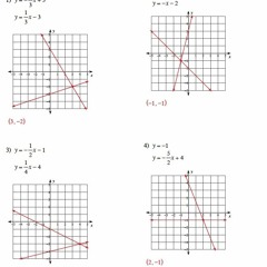 Solving Equations Graphically Common Core Algebra 1 Homework