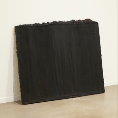 Andrew Dadson, Untitled (black lean painting)