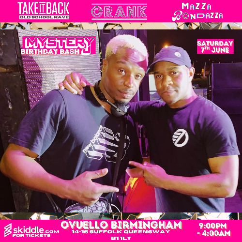 TAKEitBACK BASSLINE 4X4 MIX - Tickets via SKIDDLE.COM MYSTERY J BIRTHDAY BASH SAT 7th JUNE Ovuello