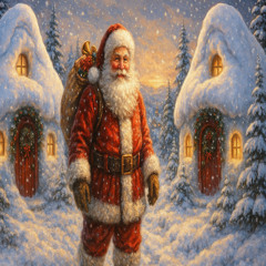 Snow Between Santa's Snow Houses