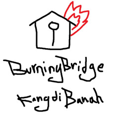 burning bridge