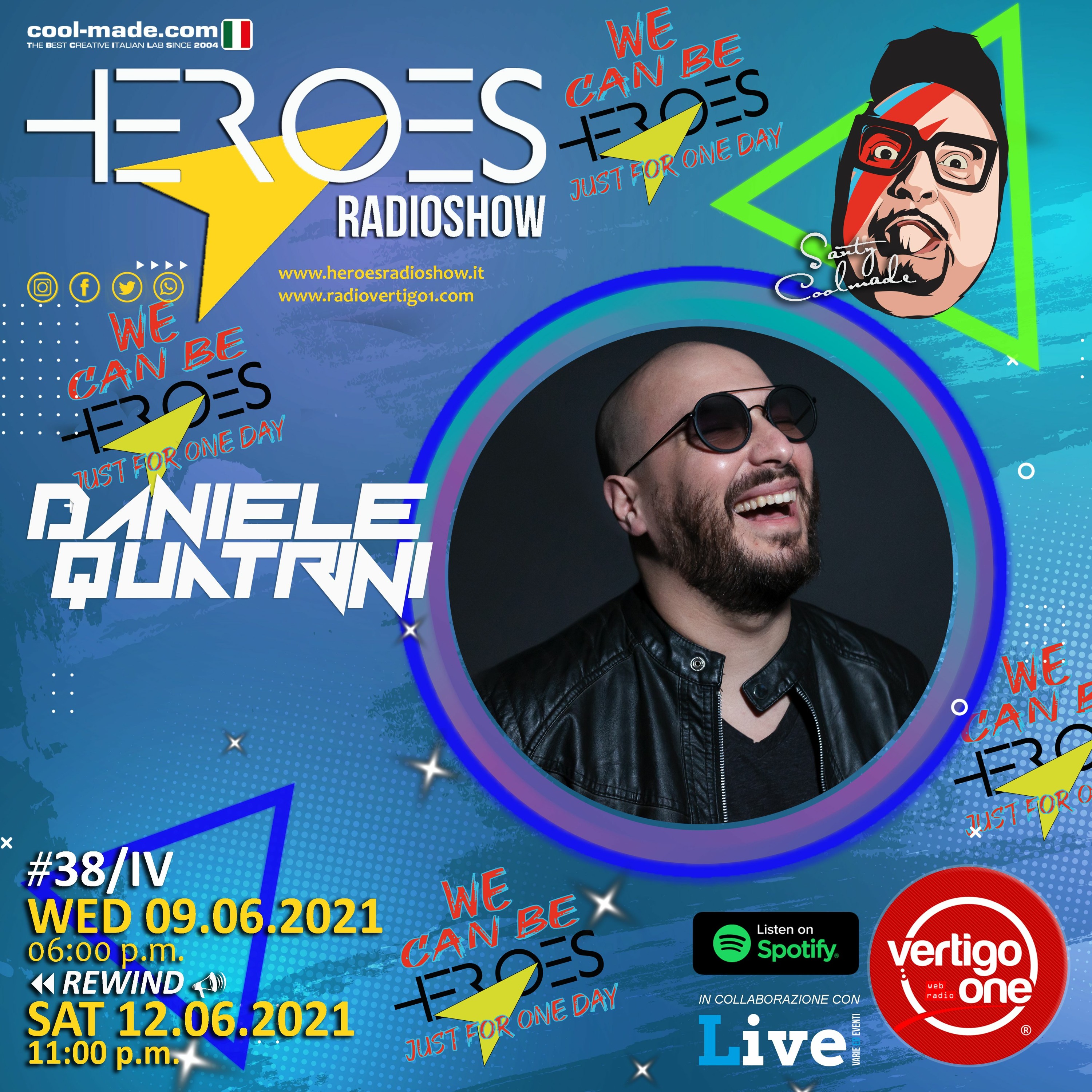 #38/2020-21> HEROES RadioShow - Special Guest DANIELE QUATRINI episode artwork