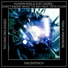 Track Premiere: Human Rias, Just James - Don't Know What To Say Feat. Teya Flow [EKLEKTISCH]