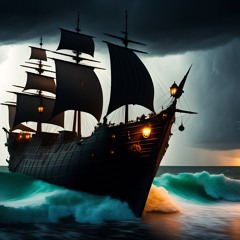 Pirate Ship in Thunderstorm 2023 Black Sails (Pirates Sounds)