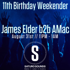 A-MAC & James Elder - Saturo Sounds 11th Birthday B2B Final Mix [[ FREE DOWNLOAD ]]