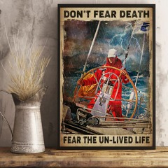 Lifeguard Don't fear death fear the un-lived life poster