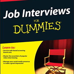 GET KINDLE 💏 Job Interviews For Dummies by  Joyce Lain Kennedy KINDLE PDF EBOOK EPUB