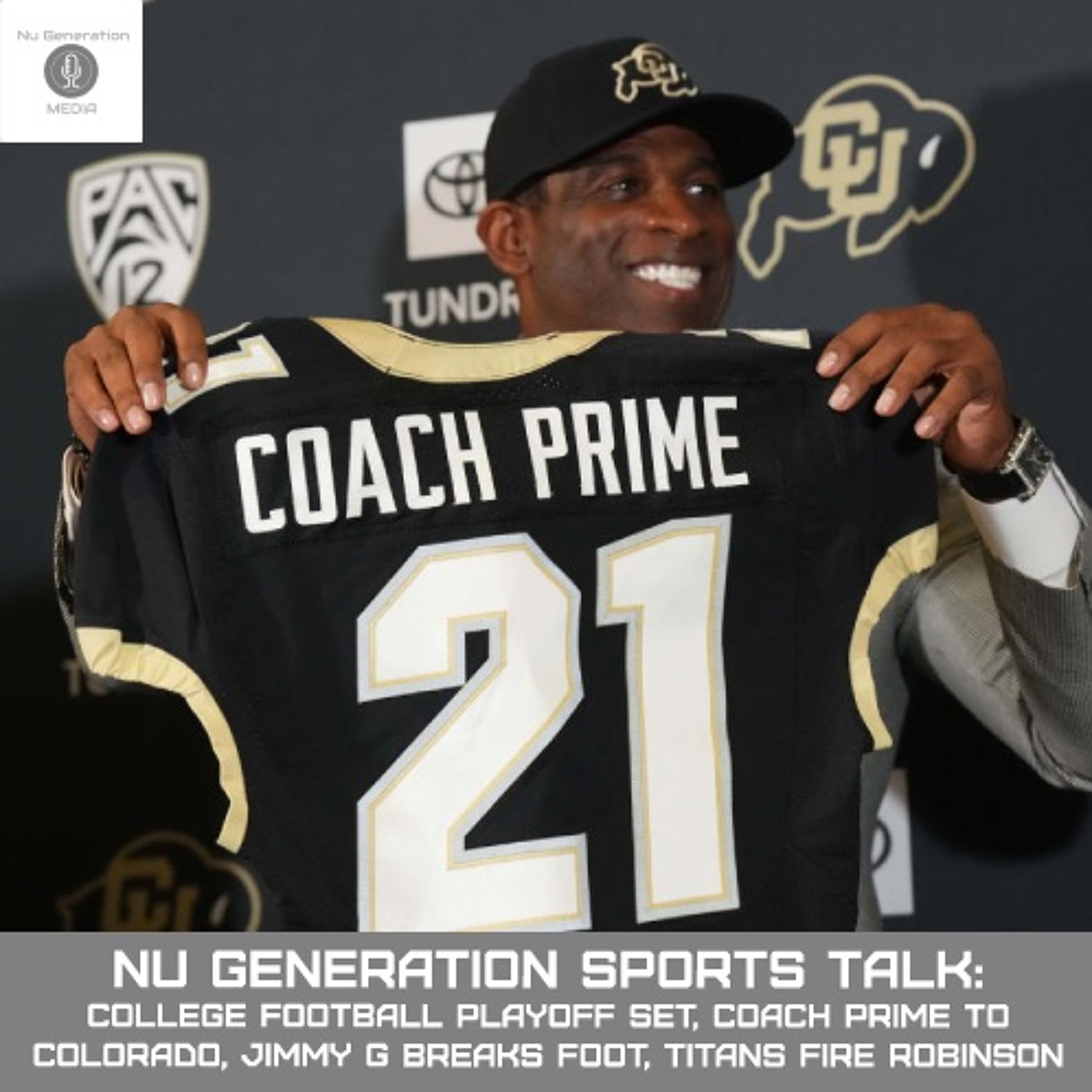 Sports Talk: CFP Semis Set, Coach Prime to Colorado, Jimmy G Out, Titans Fire Jon Robinson episode artwork