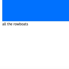 all the rowboats (cover)