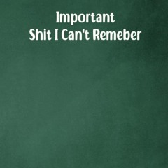 pdf important shit i can't remember notebook.: notebook journal for co-wor