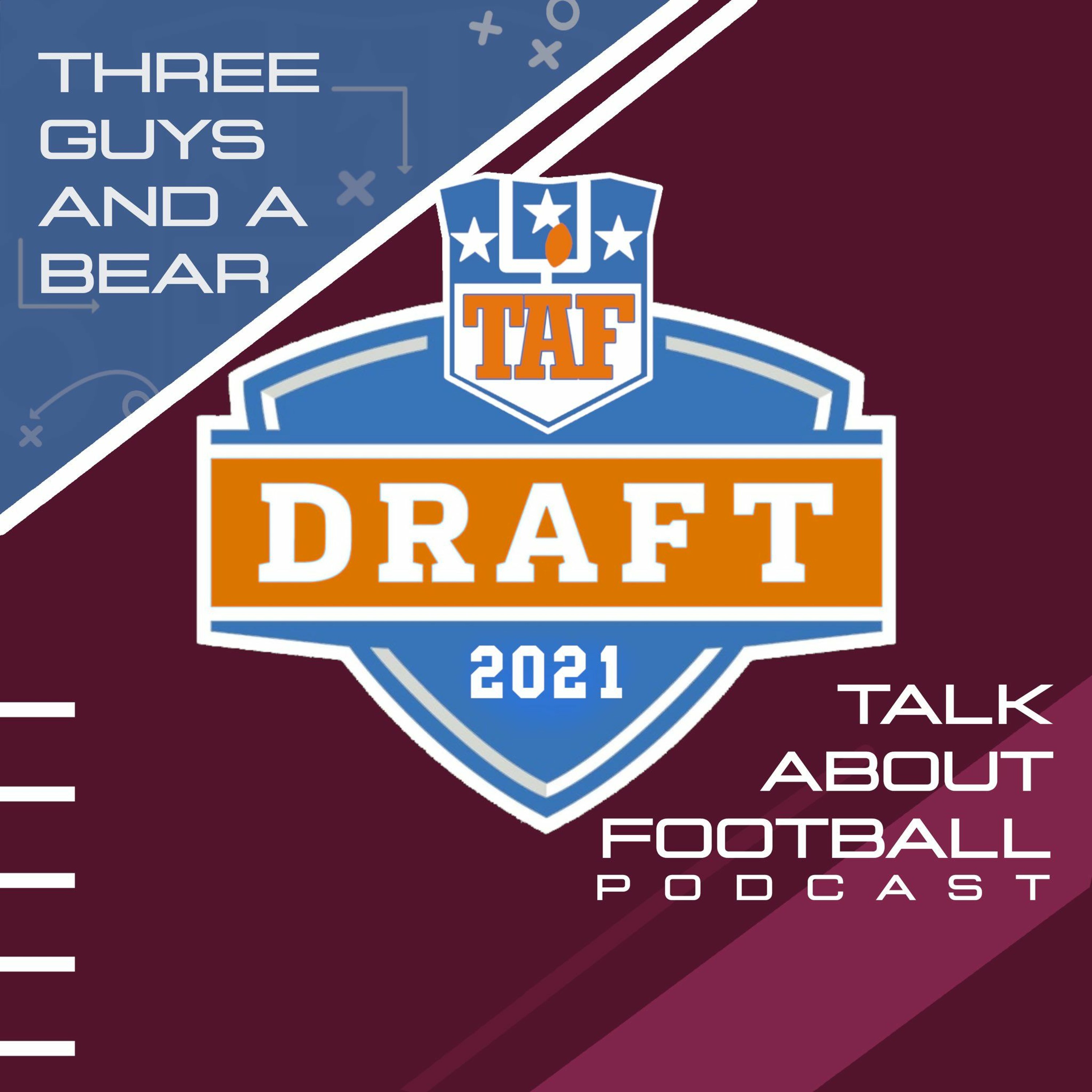 Three Guys (And a Bear) Talk About Football - 2021 NFL Pre-Draft Show episode artwork