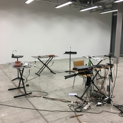 solo performance (metal plates and objects), 2019