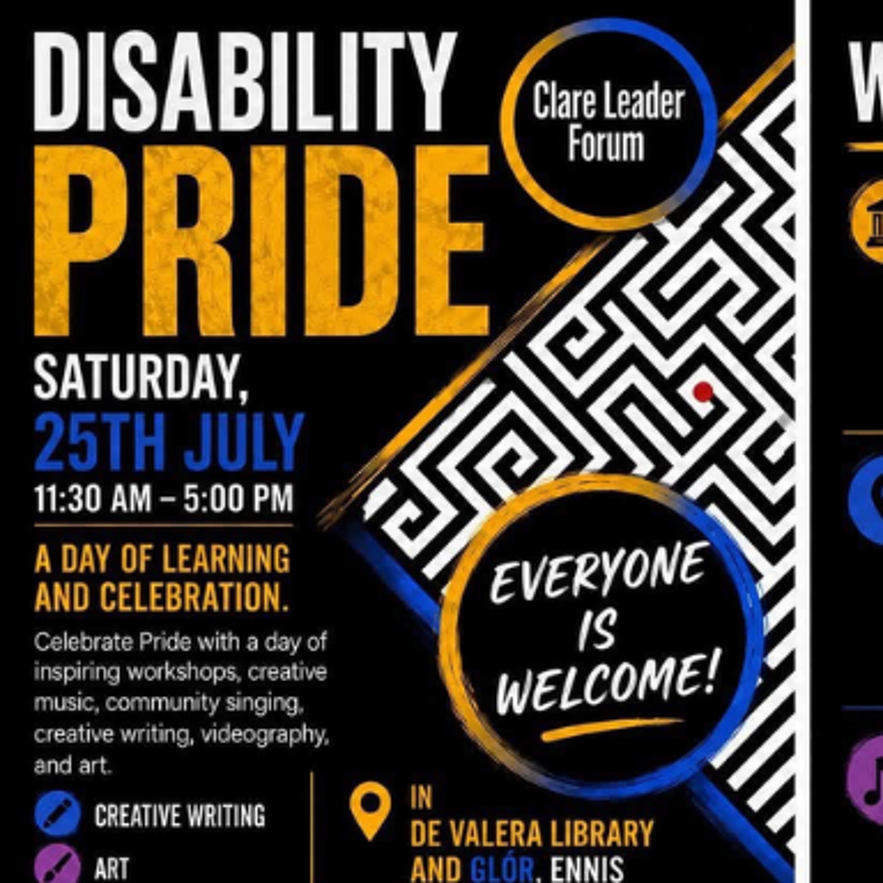 Disability Pride Event On Saturday In Glór