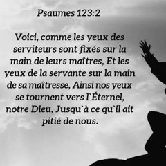 Mercredi 19.11.2025 • Psaume 123 • Dans l'épreuve, FIXER les YEUX sur CELUI qui siège dans les CIEUX