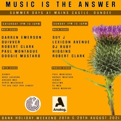 Doogie Mustard @ Music is the Answer Summer Days - Saturday 28th August 2021