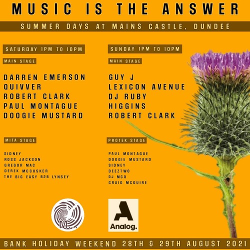 Doogie Mustard @ Music is the Answer Summer Days - Saturday 28th August 2021