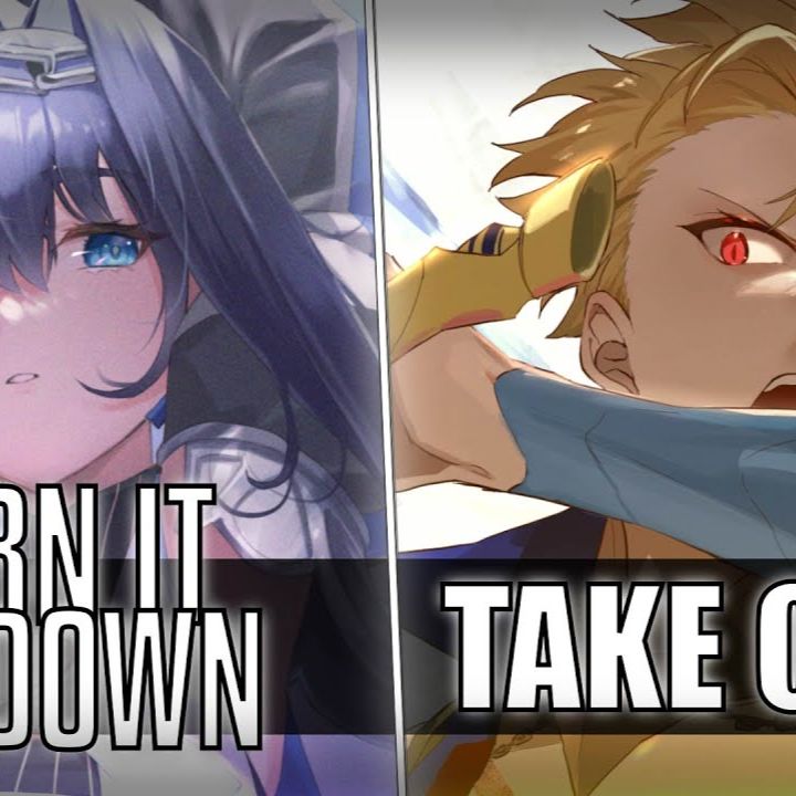 İndirmek [Switching Vocals] - Burn It All Down X Take Over   League Of Legends (C013 Huff)