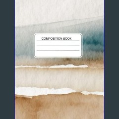 [ebook] read pdf 💖 Composition Notebook College Rule, College Ruled Composition Notebook, Blue Cov