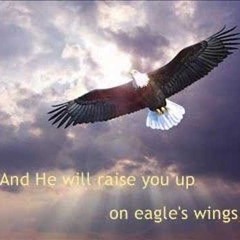 On eagles wings