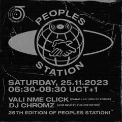 Peoples Station #25 on Jungletrain.net - 2023/11/25 DJ Chromz & Vali NME Click