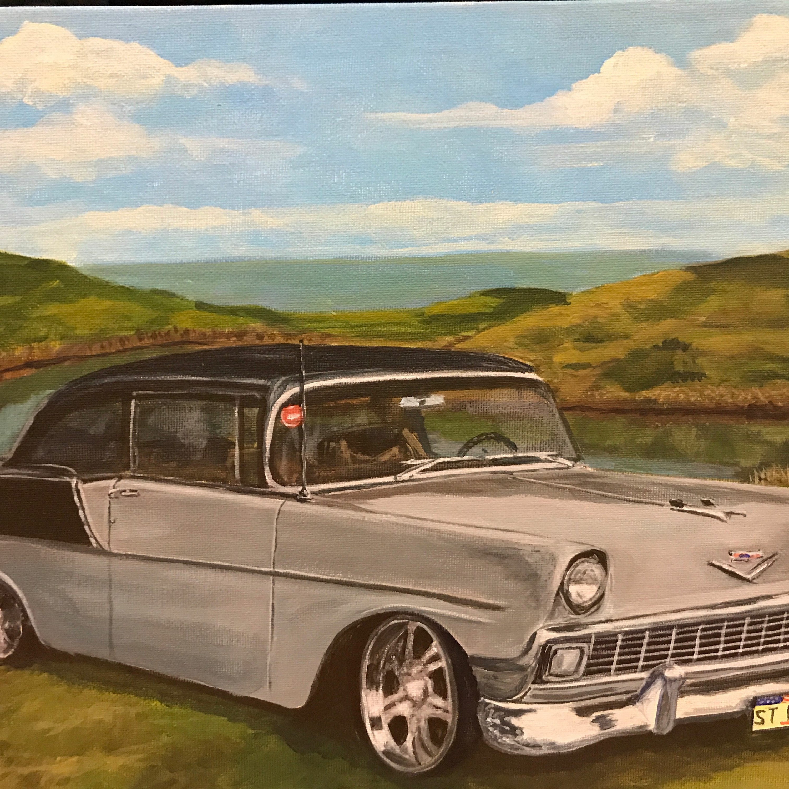 Cars as art: Grant Sharman, despite a debilitating rugby injury became a painter of classic cars thumbnail