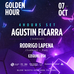 Ezequiel Dsh opening @ golden hour w/ Rodrigo Lapena, Agustin Ficarra