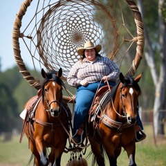 Two horses and big dream .