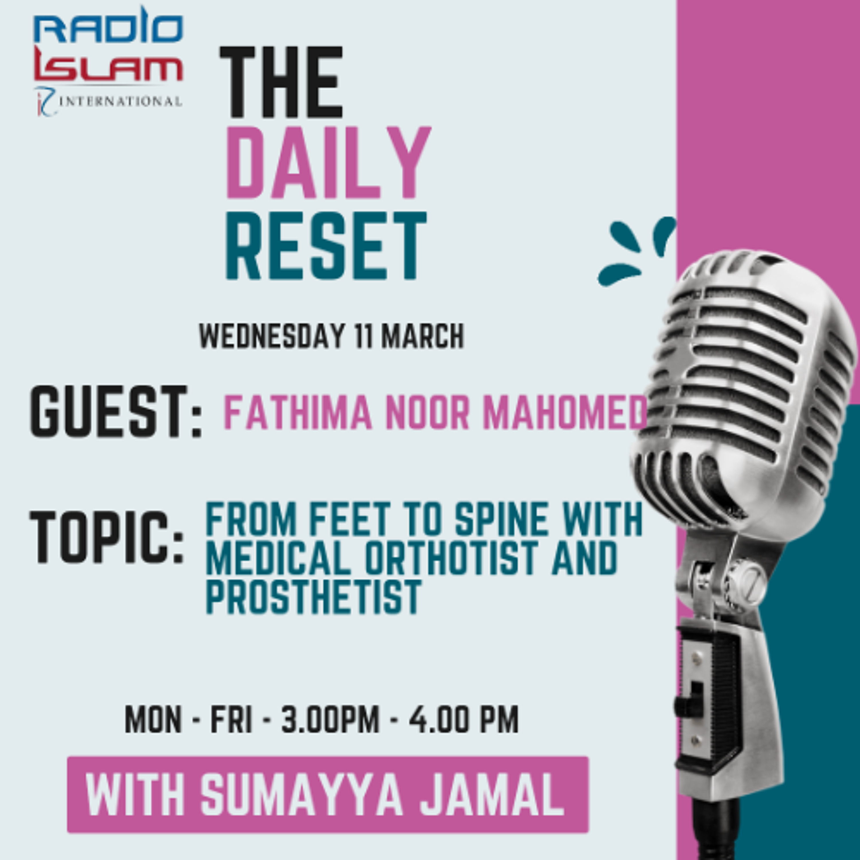 From feet to Spine  Guest: Fathima Noor Mahomed