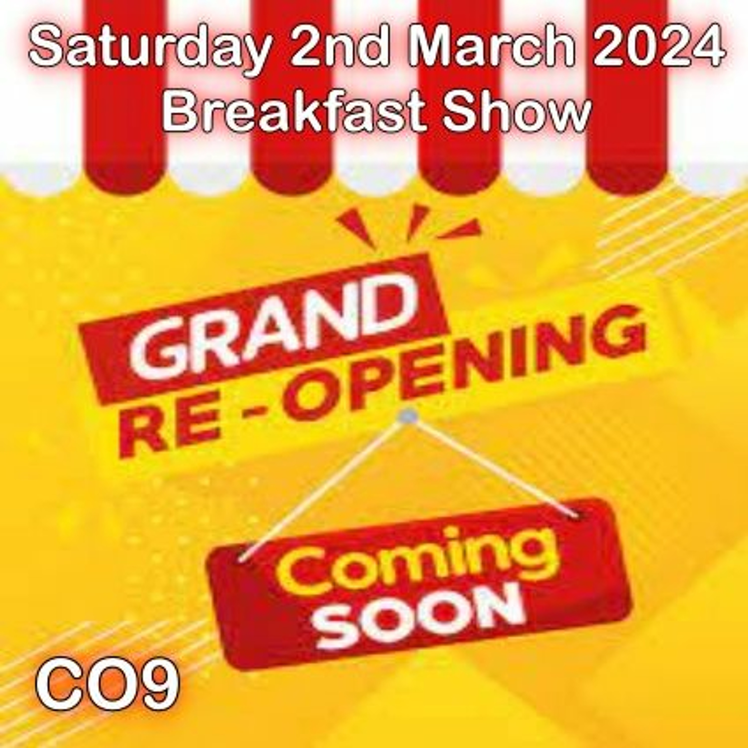 Saturday 2nd March 2024 Breakfast Show episode artwork