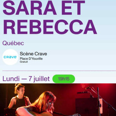 Entrevue Rebecca Breton (Sara et Rebecca) au FEQ le 7 juillet 2025