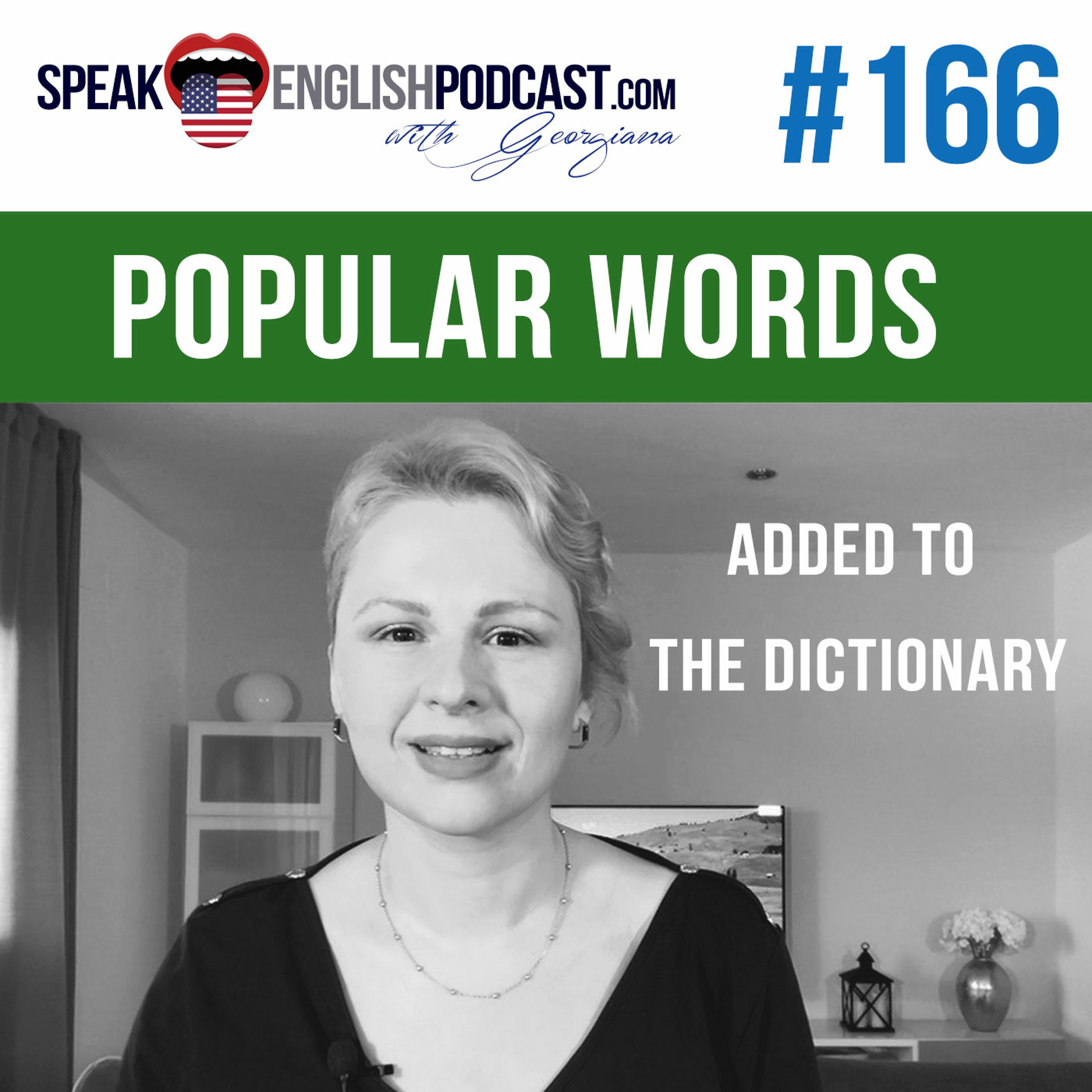 #166 Popular words in English added to the dictionary episode artwork