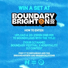 MAY - Boundary Festival x Hospitality DJ Contest