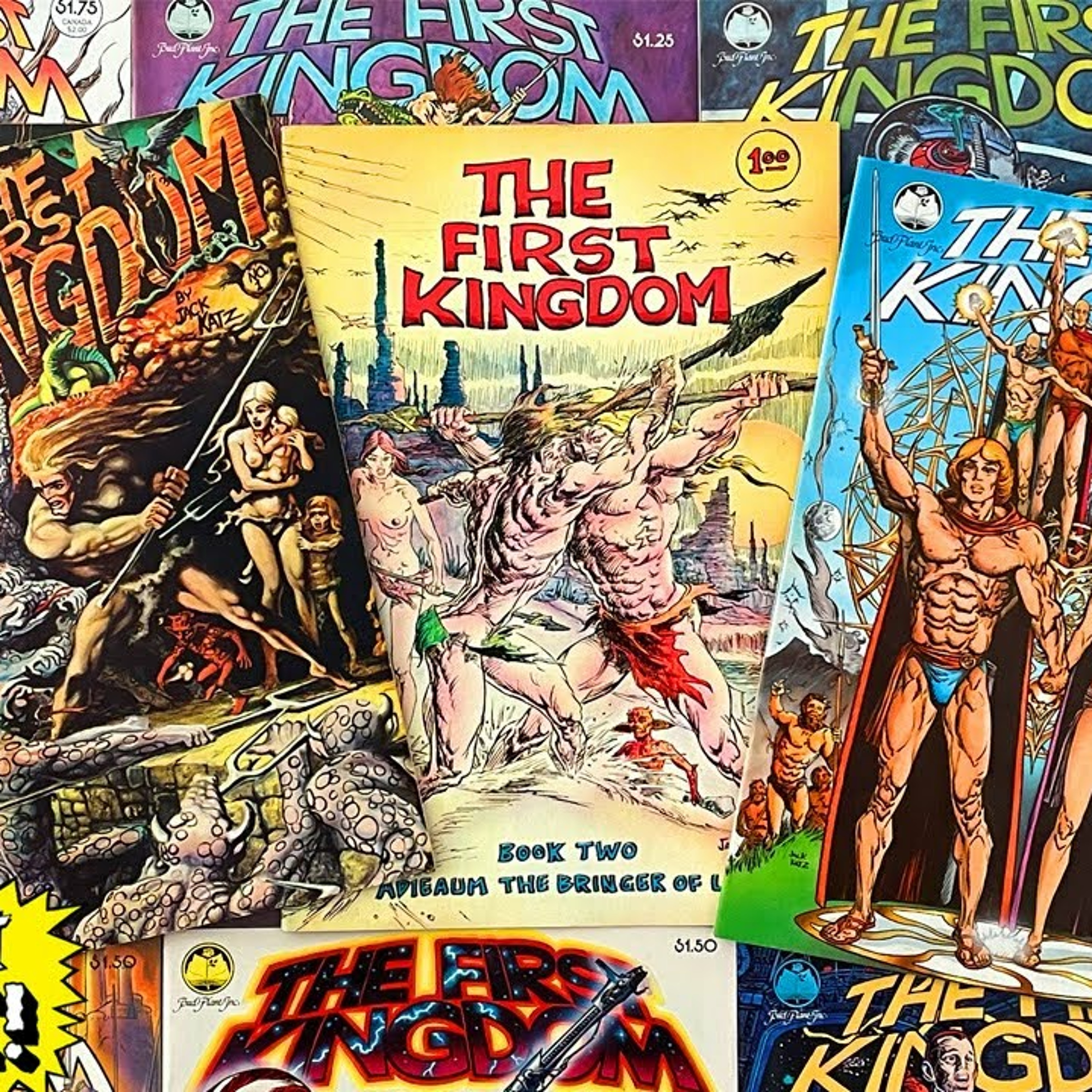 Outlaw, Outsider, Revolutionary! Jack Katz First Kingdom, comics' 1st sci-fi, fantasy graphic novel! episode artwork
