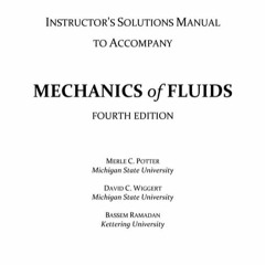 Mechanics Of Fluids 4th Edition Solutions Manual By Potter Wiggert Ramadan Pdf