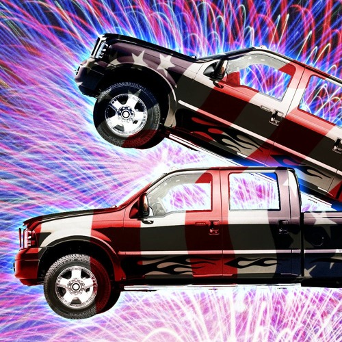 two trucks by lemon demon but you're listening to it in a mall bathroom