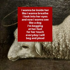 like a dog at her feet