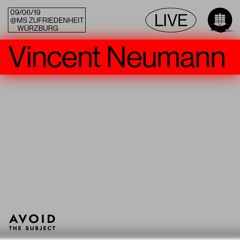 Vincent Neumann @ Avoid The Subject, MS Zufriedenheit, Würzburg (09.06.19)