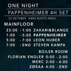 Steven Kampa @ ONE NIGHT w/PAPPENHEIMER // 22.10.2022_Hans-Bunte-Areal_ ∆|AFTERHOUR|∆