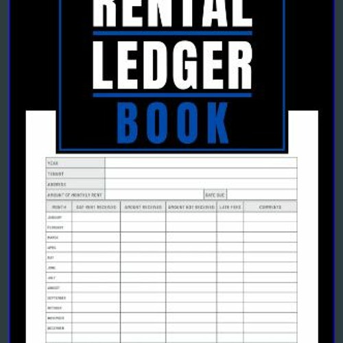 Stream ^Ebook 📖 Rental Ledger Book Rent Management Notebook