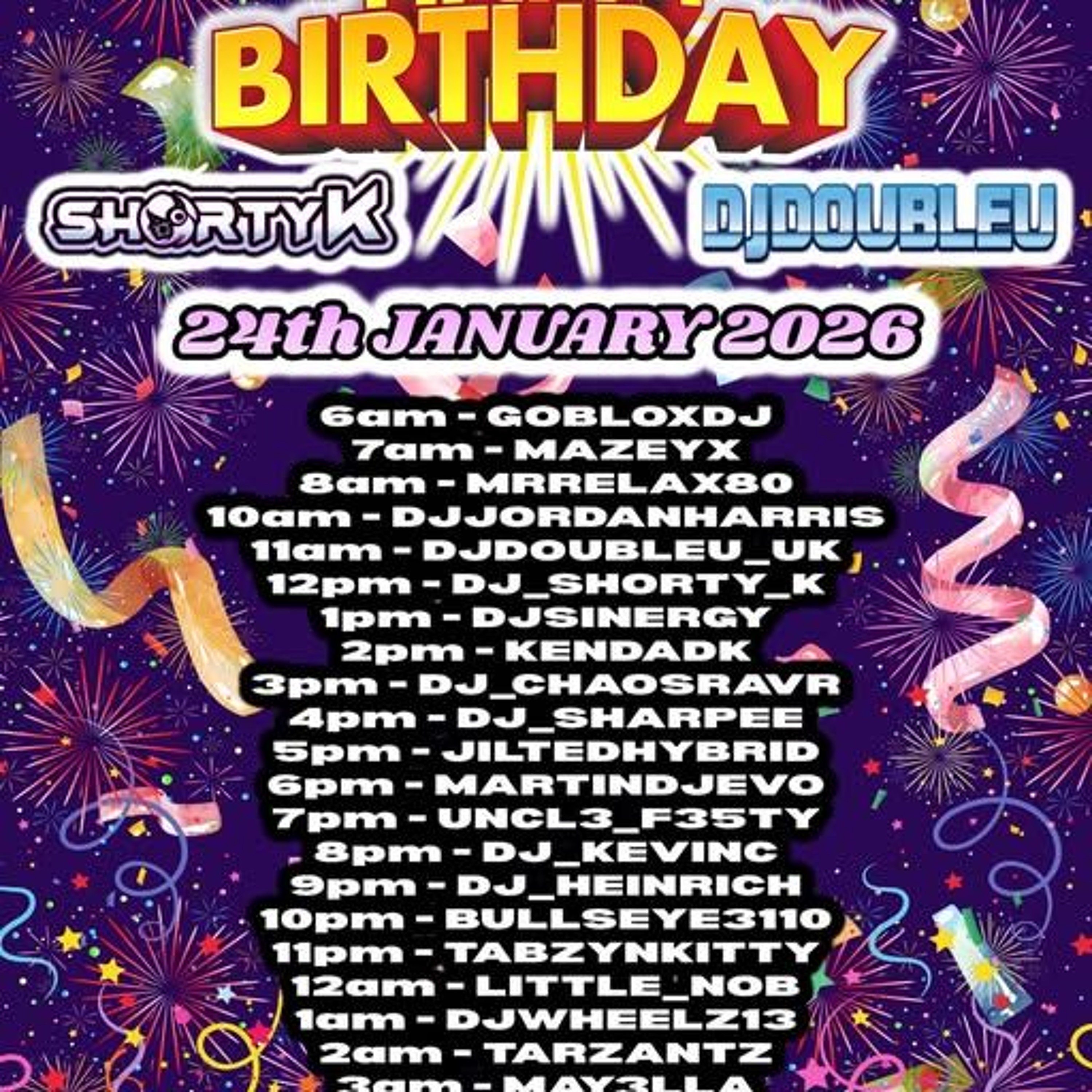Shorty K & Doubleu_uk birthday raid train 24.01.26 episode artwork