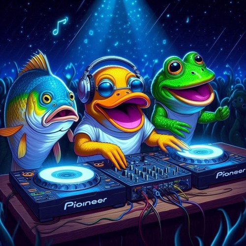 mr skyfisher b2b tenthousandducks b2b zaba the frog ft. skrillex, four tet and fred again
