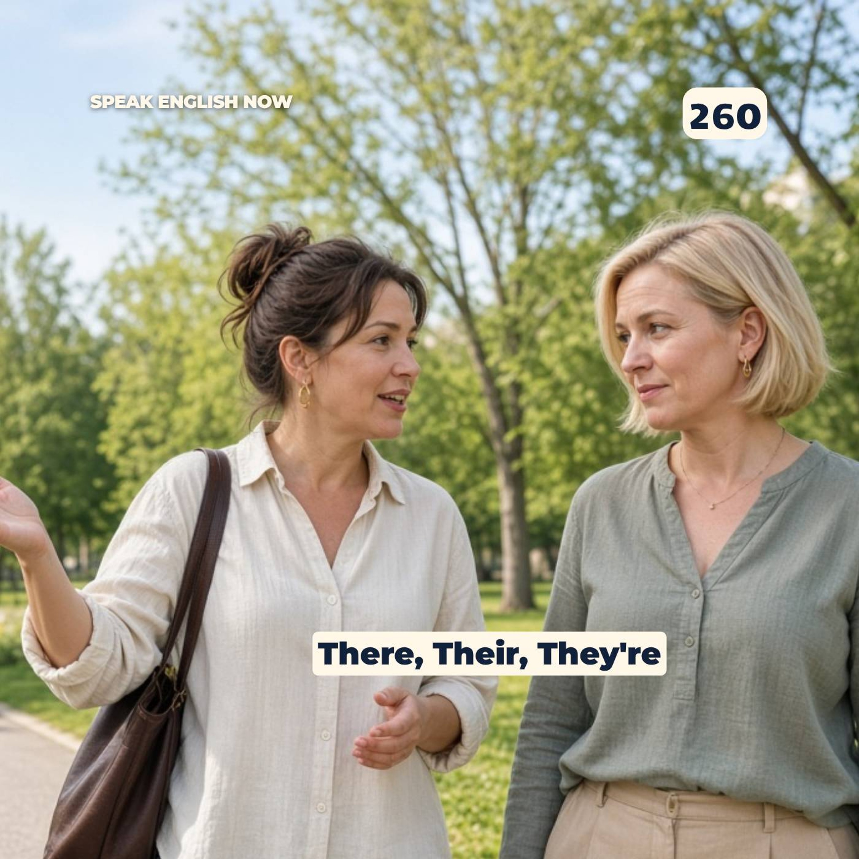 #260 Homophones in English – There, their, they're episode artwork