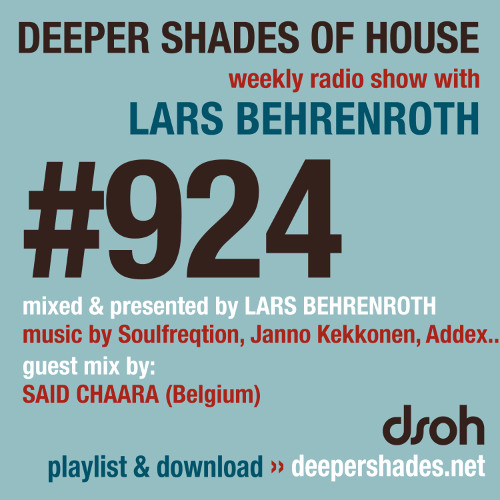 DSOH #924 Deeper Shades Of House w/ guest mix by SAID CHAARA