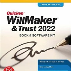 READ Quicken Willmaker & Trust 2022: Book & Software Kit (Nolo)