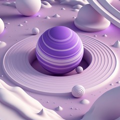 Purple Saturn Rings