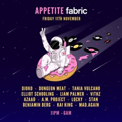 Vithz @ Fabric London (Room 1) x Appetite - Nov 11, 2022