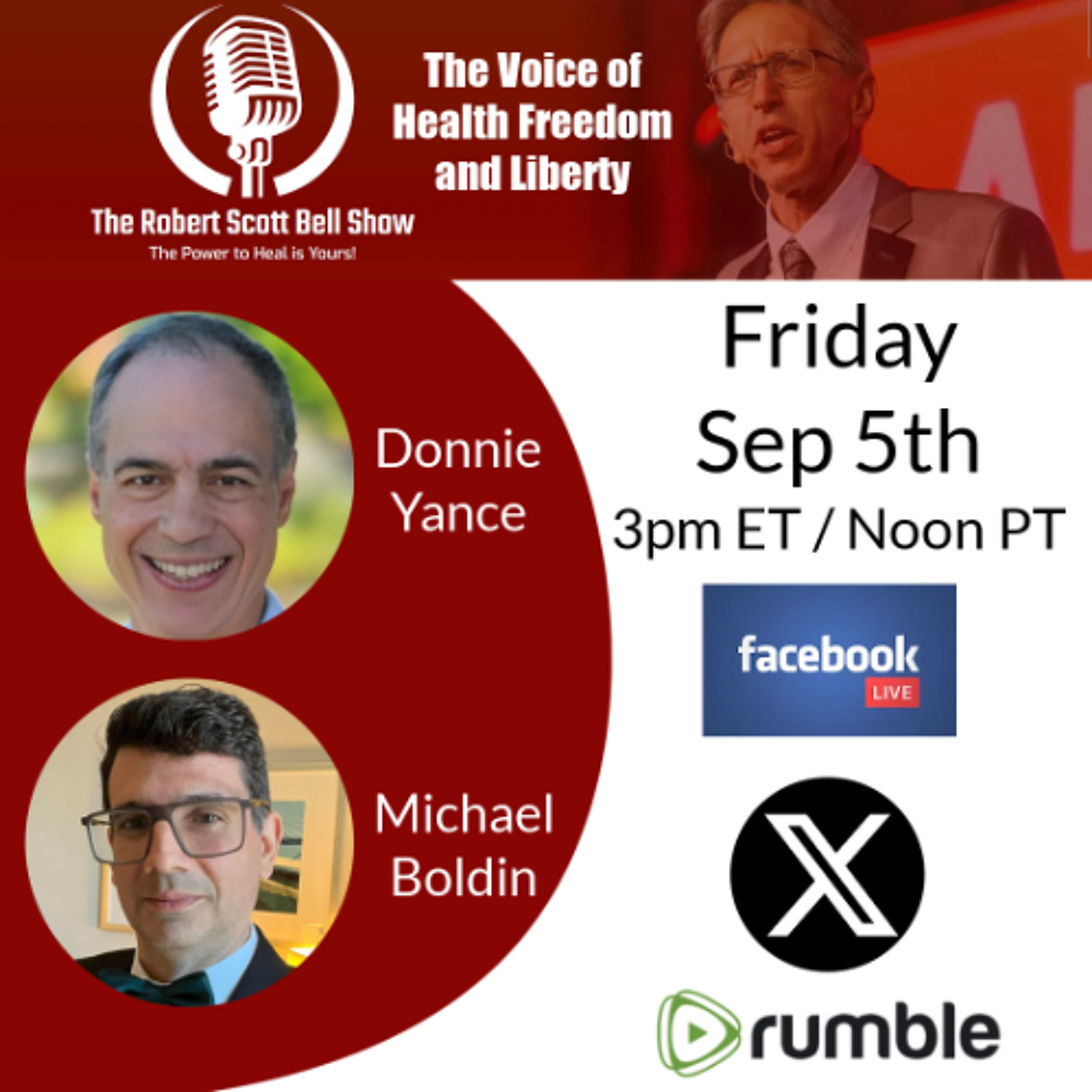 RFKs Trust Pledge, Donnie Yance, Ancient Healing, Colorado Jabs, Michael Boldin, Tenth Amendment Center - The RSB Show 9-5-25