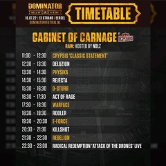 Dominator 2022 / Hell Of A Ride / Cabinet Of Carnage (Raw Stage) Warmup Mix by Revokez